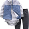 Infant Toddler Boy Girl Winter Fall Warm Clothes Outfit Romper Coat Pants Set